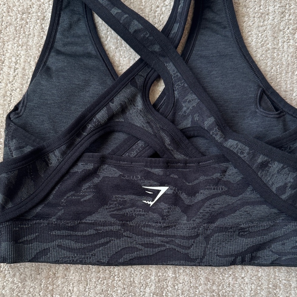 Gymshark Women’s Size S Adapt Animal Seamless Sports Bra Cross Back Performance - Picture 6 of 8